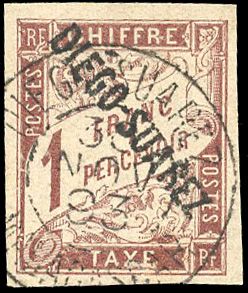 Yvert et Tellier DIEGO SUAREZ N°13 Individuel Oblitéré
