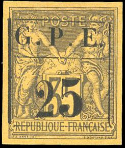 Yvert et Tellier GUADELOUPE N°2b Individuel Neuf avec gomme