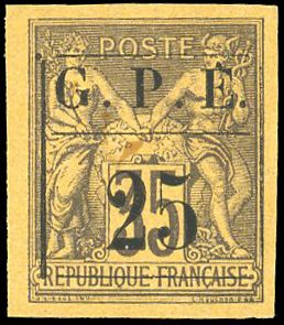 Yvert et Tellier GUADELOUPE N°2c Individuel Neuf avec gomme