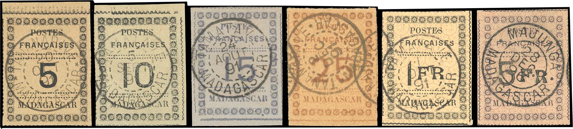 Yvert et Tellier MADAGASCAR N°8 / 13 Individuel Oblitéré