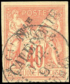 Yvert et Tellier NOUVELLE CALEDONIE N°19a Individuel Oblitéré