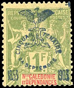Yvert et Tellier NOUVELLE CALEDONIE N°80 Individuel Neuf avec gomme