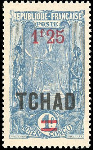 Yvert et Tellier TCHAD N°48a Individuel Neuf avec gomme