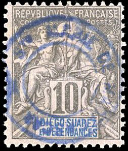 Yvert et Tellier SAINTE MARIE DE MADAGASCAR N°0 Individuel Oblitéré