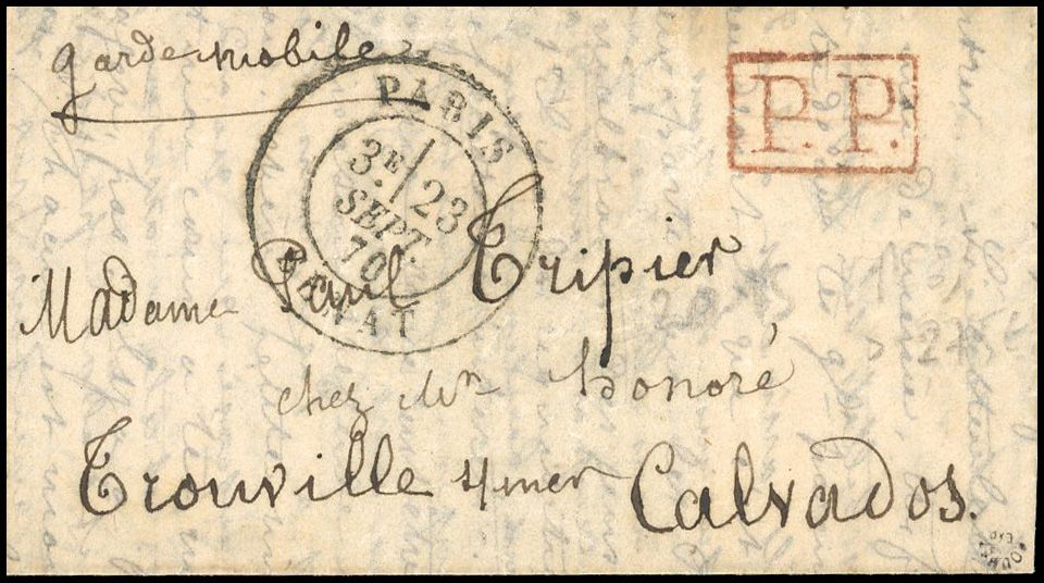 Yvert et Tellier Ballons Montés 1870 N°0 Individuel Oblitéré