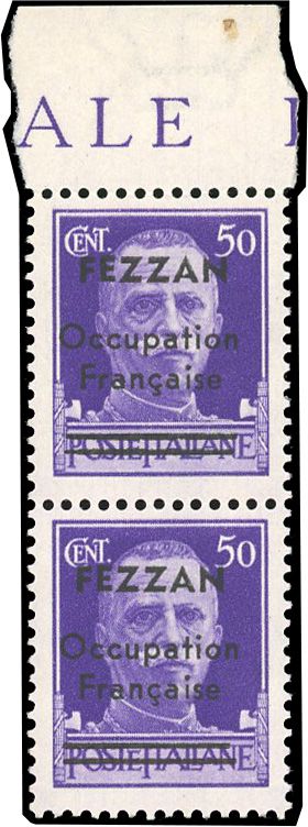 Yvert et Tellier FEZZAN N°1 Paire Neuf avec gomme intacte