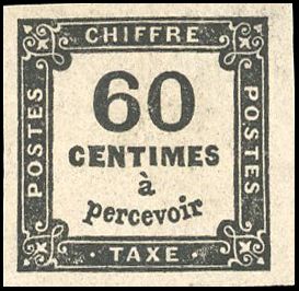 Yvert et Tellier Timbres-Taxe N°9B Individuel Neuf avec gomme