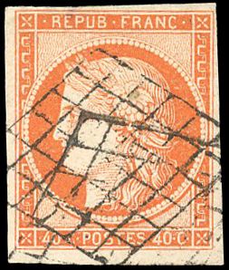 Yvert et Tellier Cérès 1849 1850 N°5 Individuel Oblitéré
