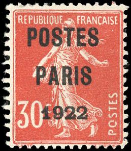 Yvert et Tellier Préoblitérés N°32 Individuel Neuf sans gomme