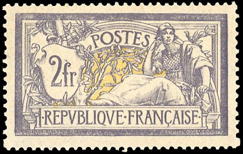 Yvert et Tellier France moderne N°122 Individuel Neuf avec gomme intacte