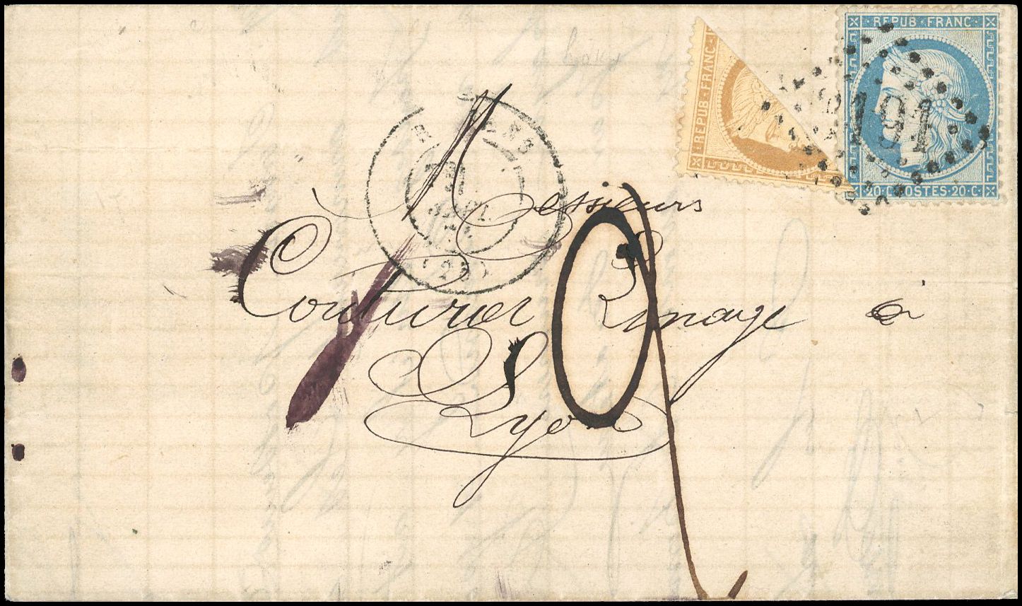 Yvert et Tellier Siège de Paris 1870 1871 N°36 + 37 Individuel Oblitéré