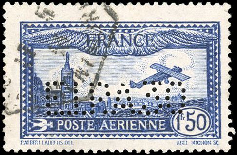 Yvert et Tellier Poste aérienne N°6c Individuel Oblitéré