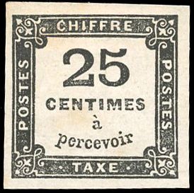 Yvert et Tellier Timbres-Taxe N°5A Individuel Neuf avec gomme