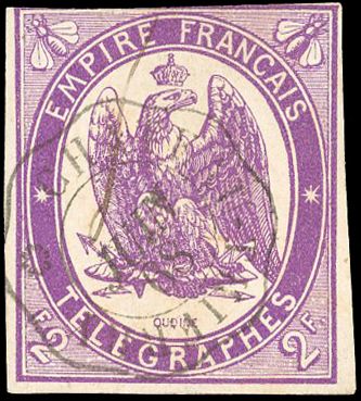 Yvert et Tellier Timbres-Télégraphe N°4 Individuel Oblitéré
