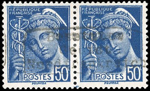Yvert et Tellier Timbre de guerre N°4 Paire Neuf avec gomme