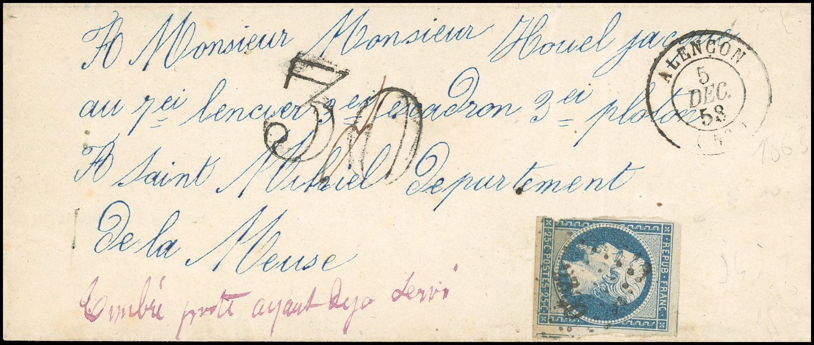 Yvert et Tellier Présidence 1852 N°10 Individuel Oblitéré