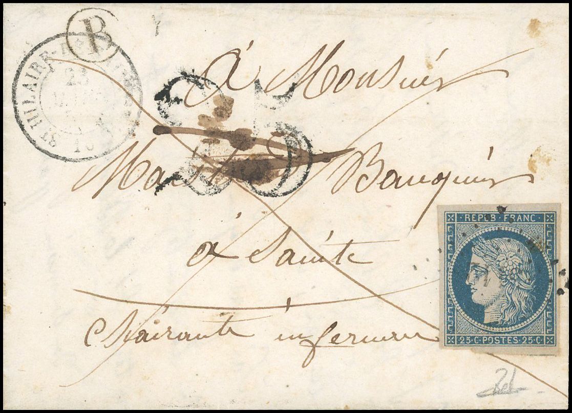 Yvert et Tellier Cérès 1849 1850 N°4 Individuel Oblitéré