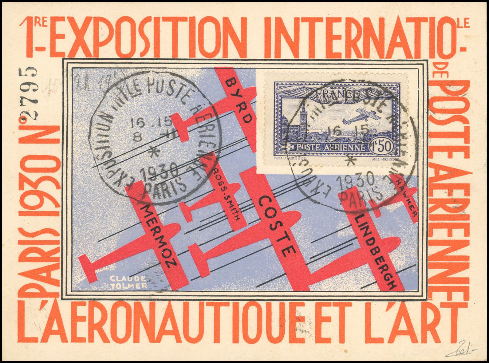 Yvert et Tellier Poste aérienne N°6 Individuel Oblitéré
