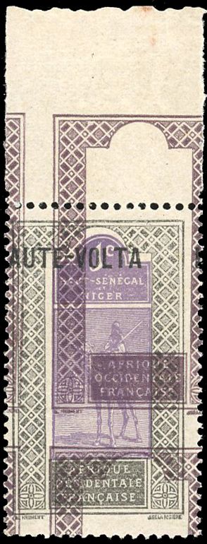 Yvert et Tellier HAUTE VOLTA N°1 Individuel Neuf avec gomme
