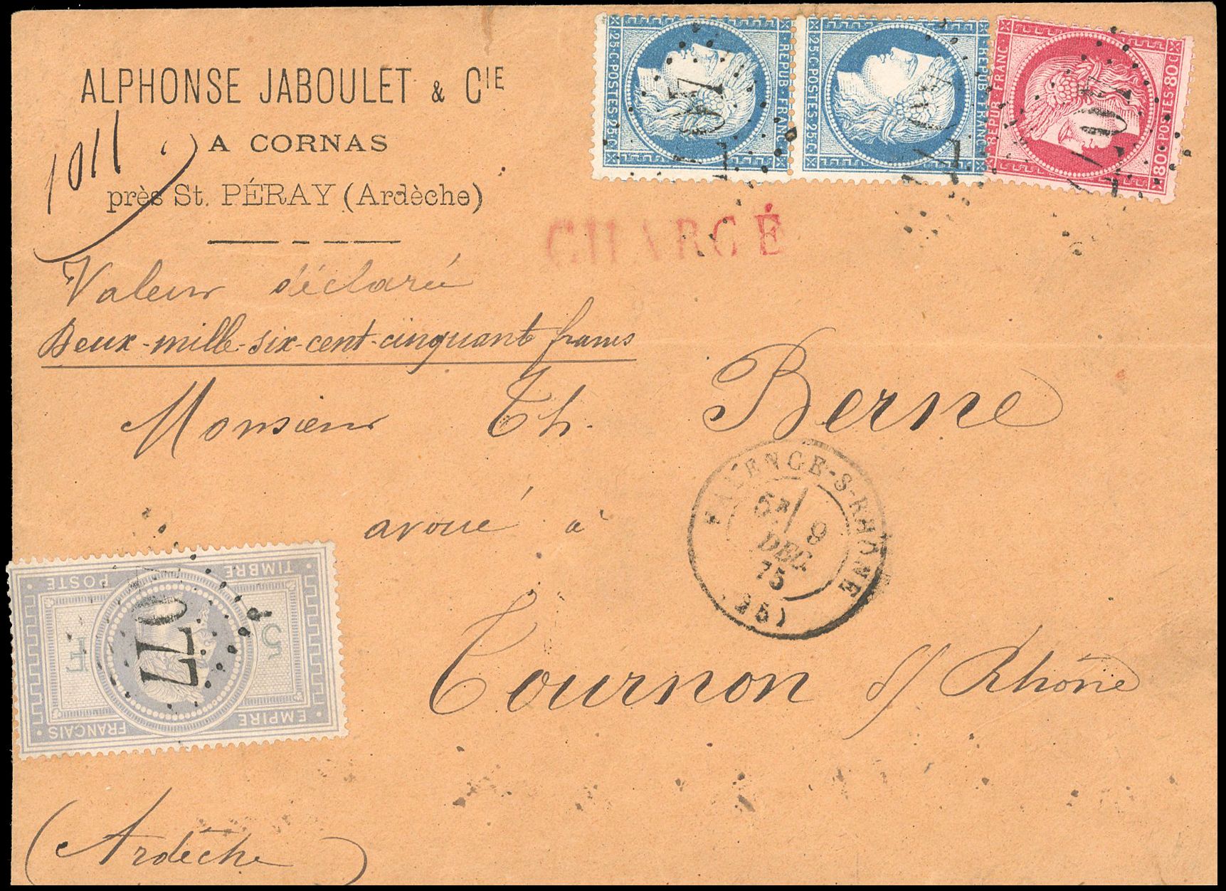 Yvert et Tellier Empire Lauré 1863 1870 N°33 + 57 + 60 Individuel Oblitéré