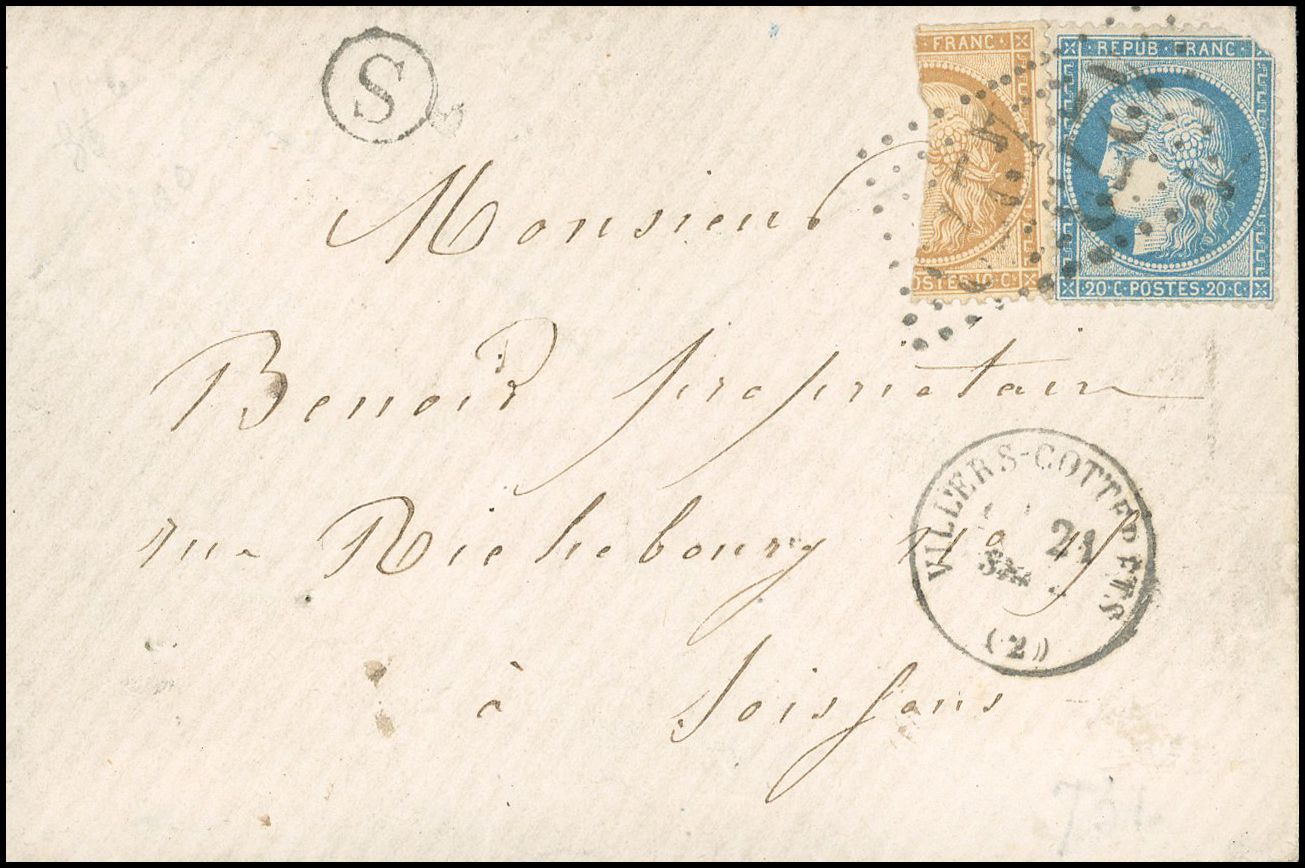 Yvert et Tellier Siège de Paris 1870 1871 N°36 + 37 Individuel Oblitéré
