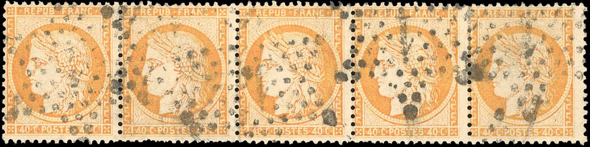 Yvert et Tellier Siège de Paris 1870 1871 N°38 Multiple Oblitéré