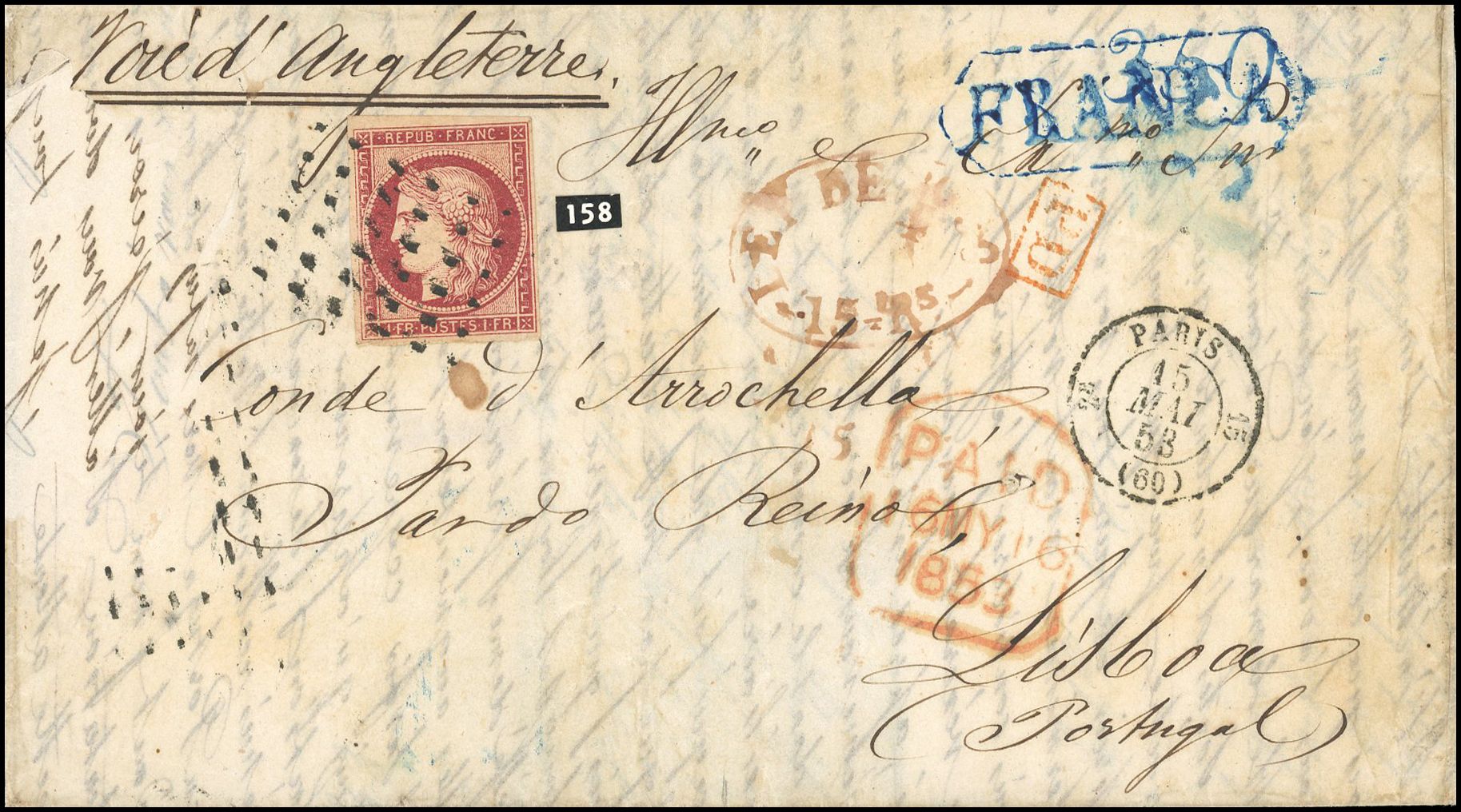 Yvert et Tellier Cérès 1849 1850 N°6 Individuel Oblitéré