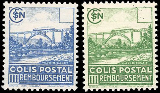 Yvert et Tellier Colis postaux N°179a + 180b Individuel Neuf avec gomme intacte