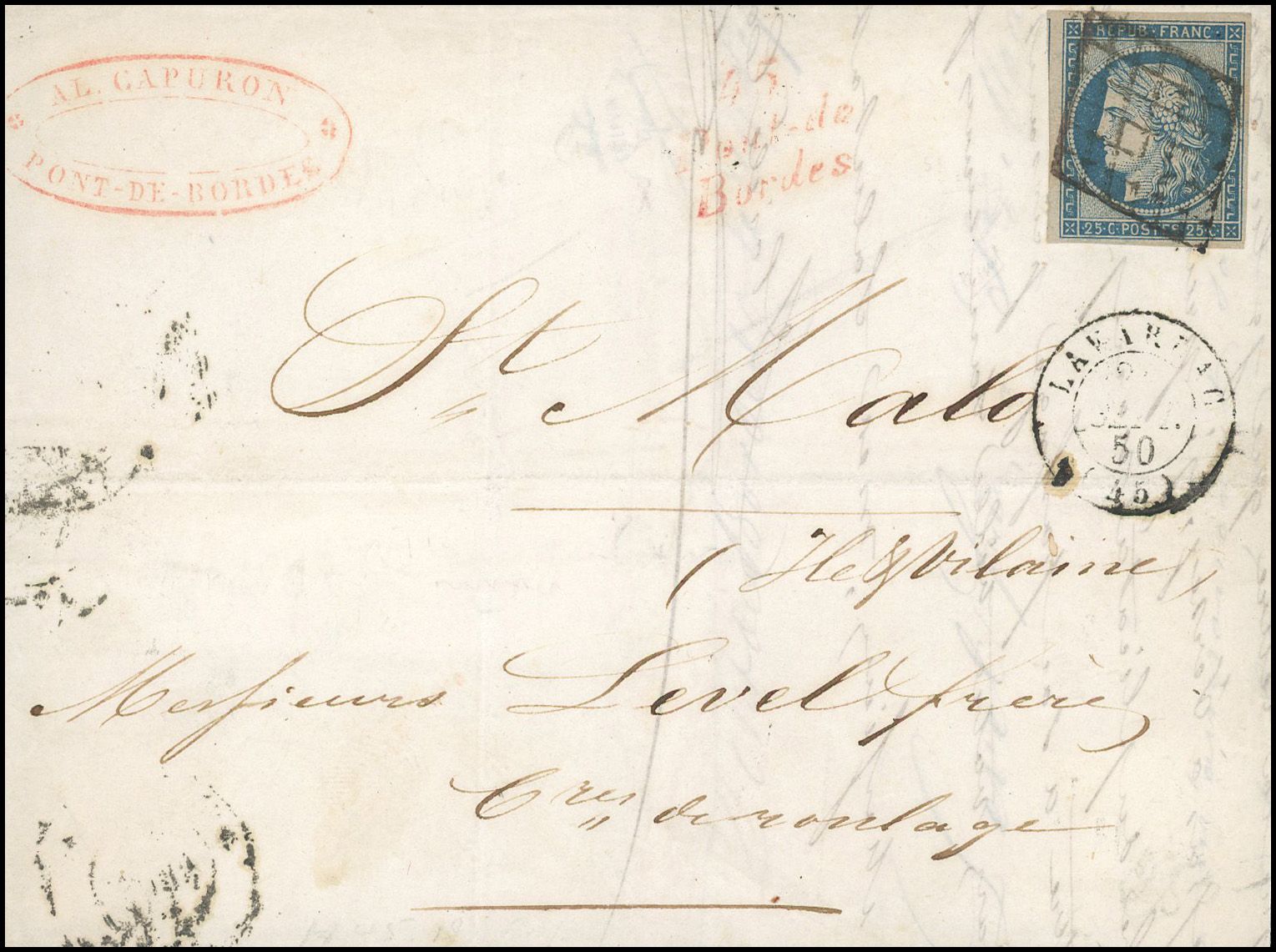 Yvert et Tellier Cérès 1849 1850 N°4 Individuel Oblitéré