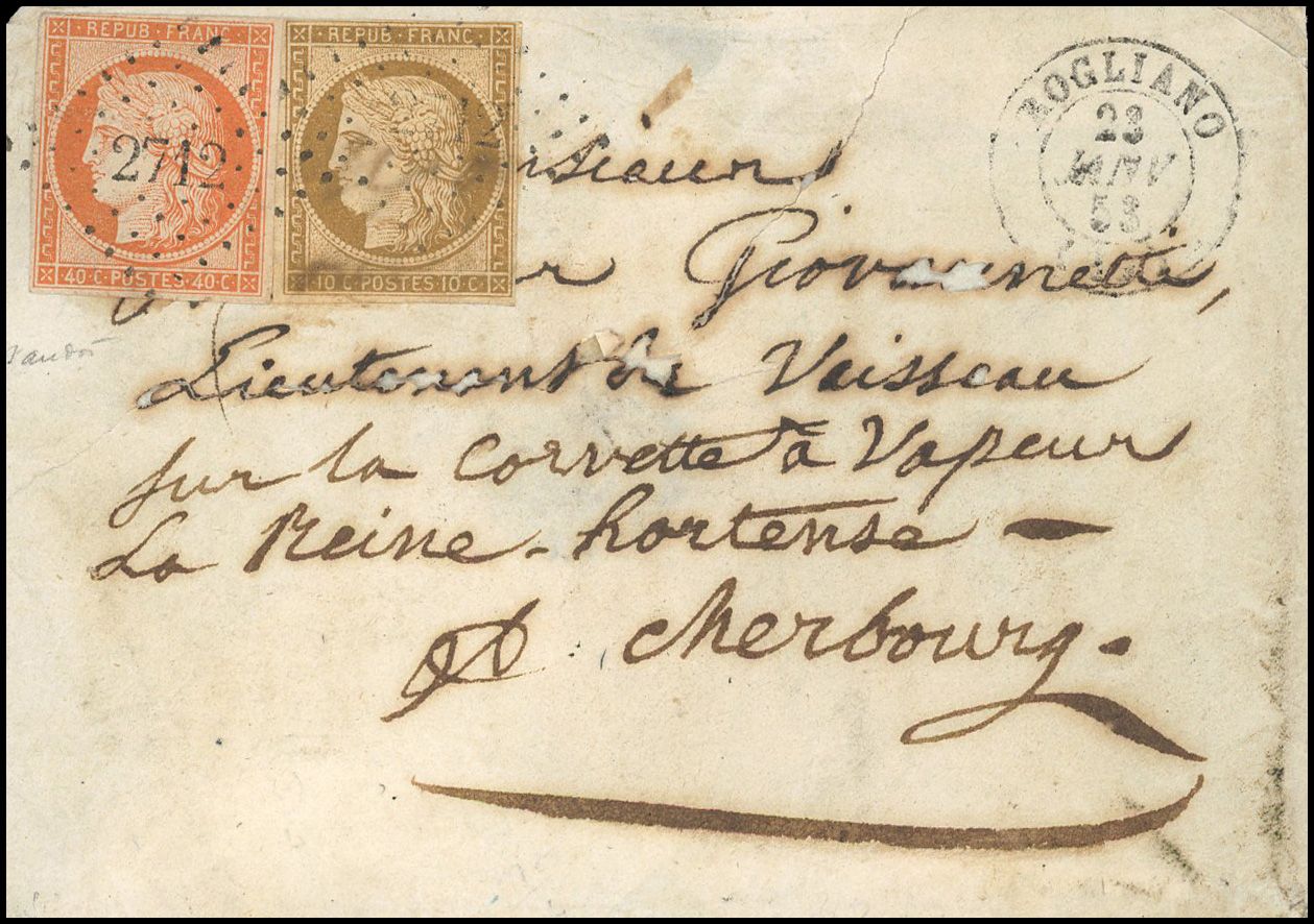 Yvert et Tellier Cérès 1849 1850 N°1 + 5 Individuel Oblitéré