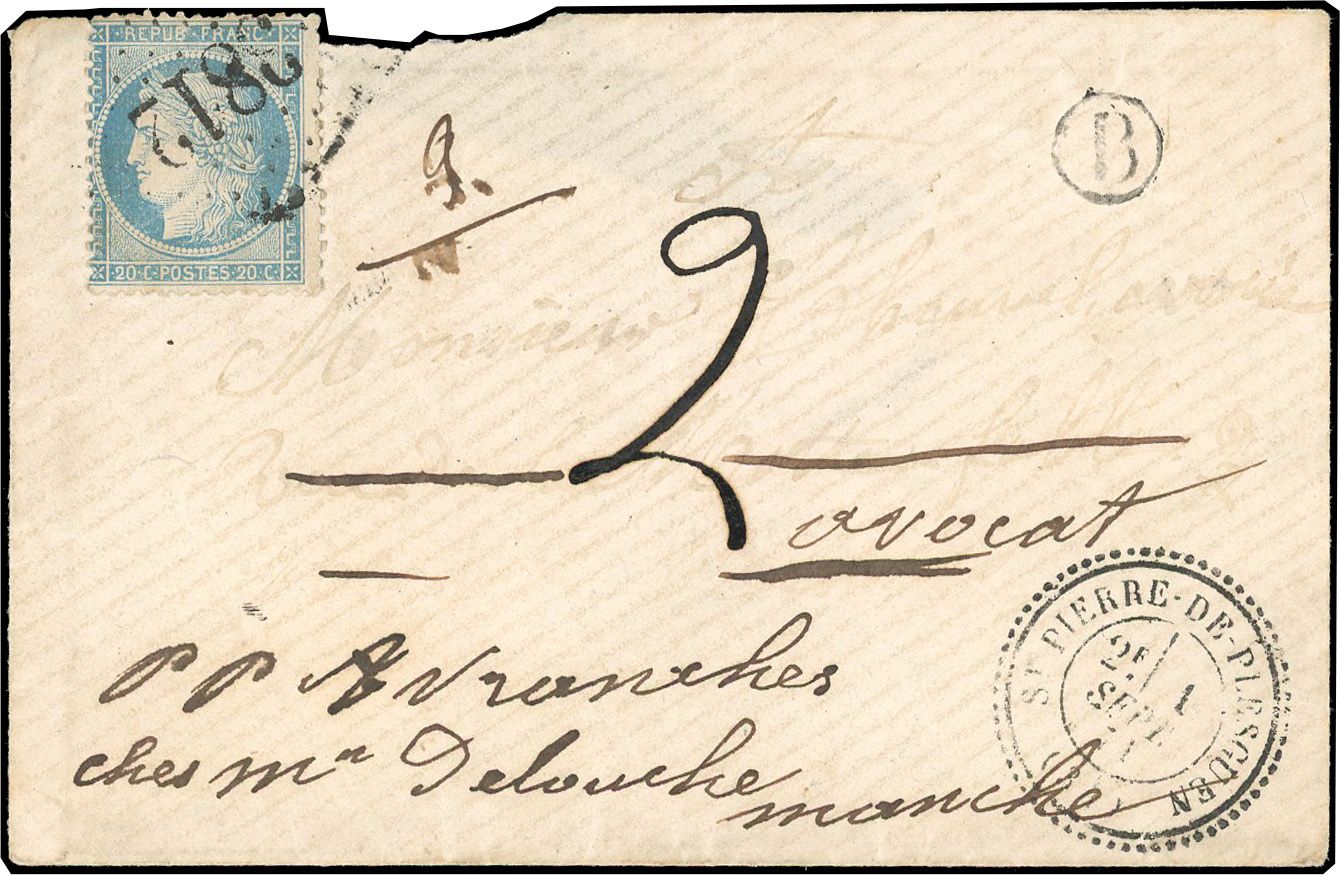 Yvert et Tellier Siège de Paris 1870 1871 N°37 Individuel Oblitéré