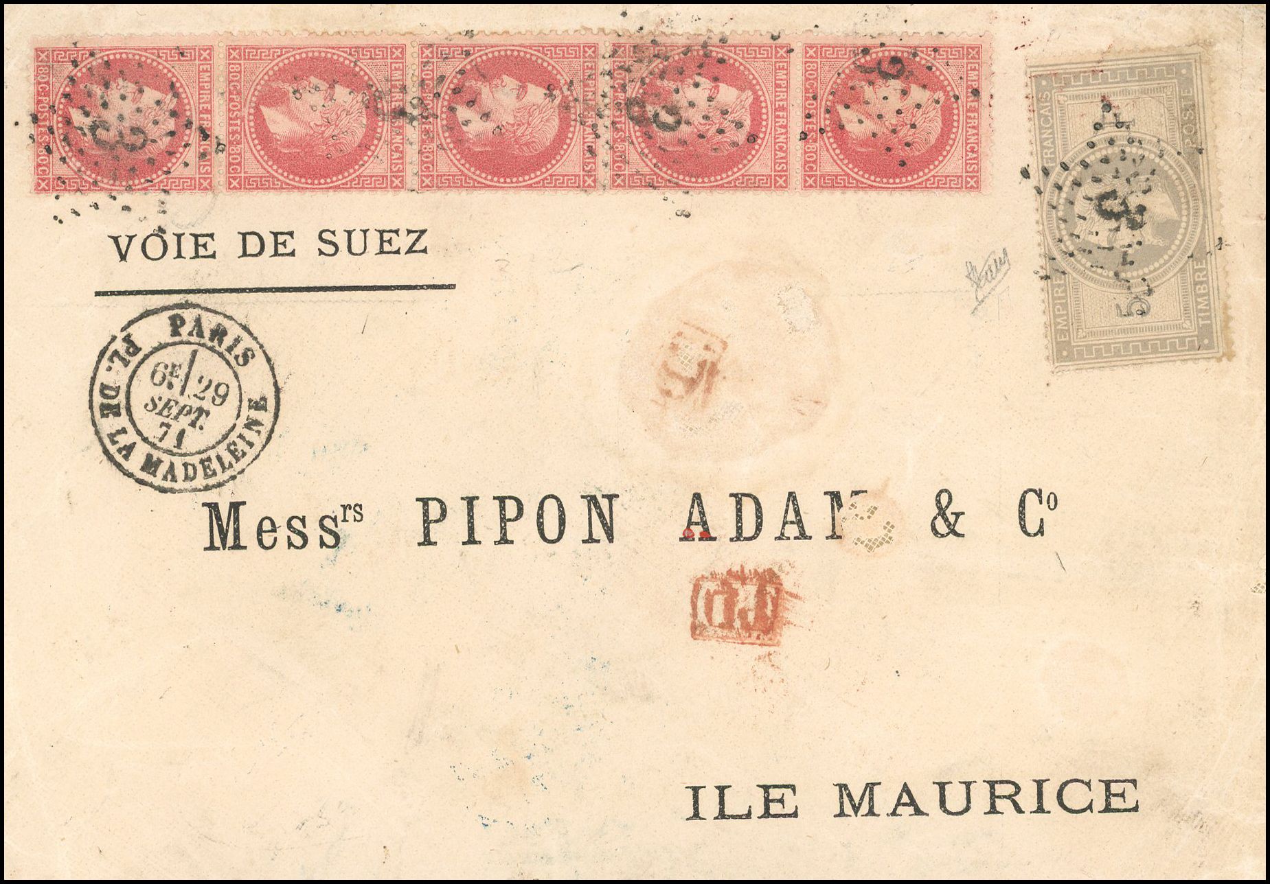 Yvert et Tellier Empire Lauré 1863 1870 N°33 + 32 Individuel Oblitéré