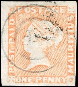 Stanley Gibbons MAURITIUS N°11 Individuel Oblitéré
