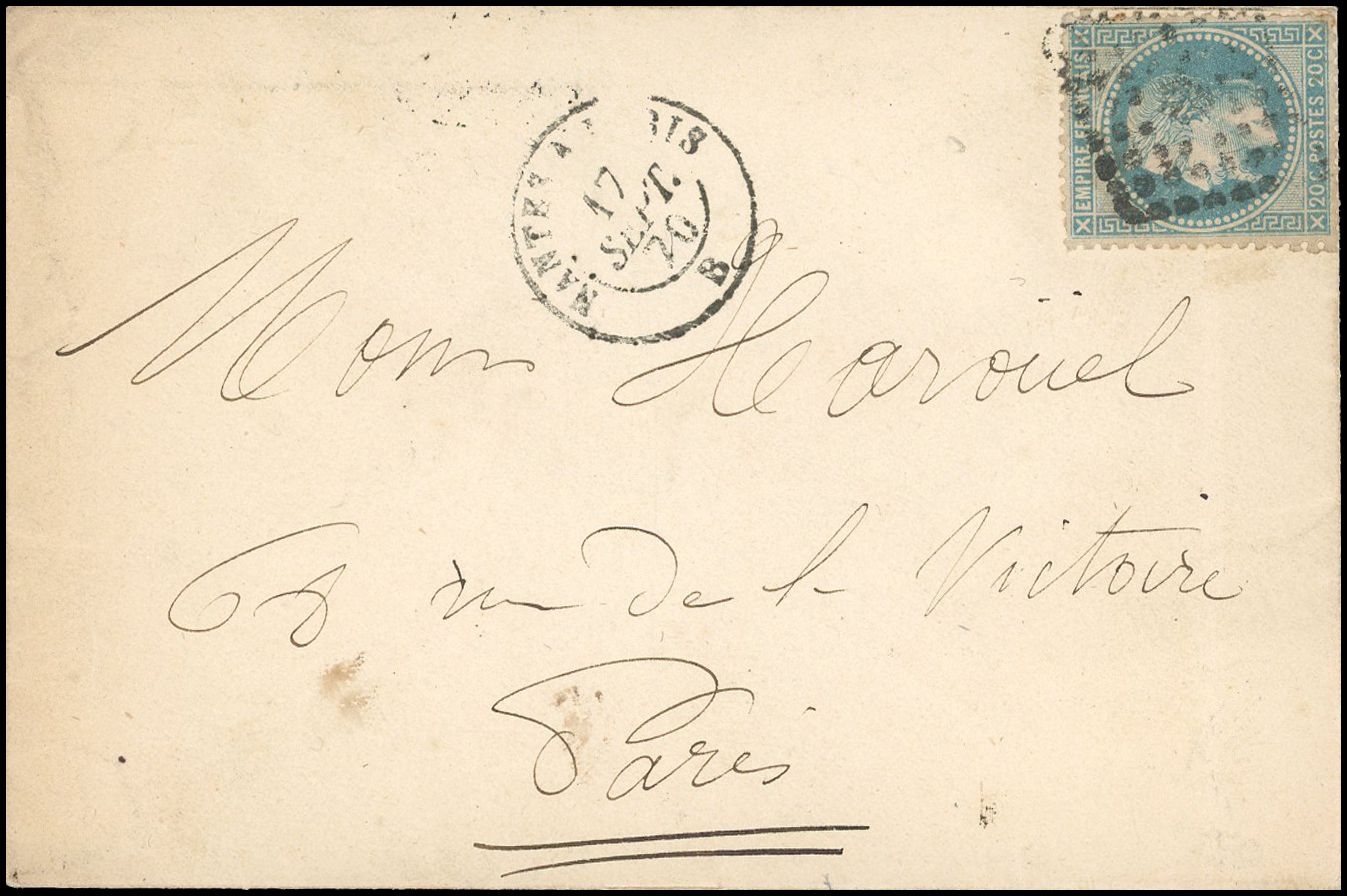 Yvert et Tellier Tentative d'entrée dans Paris N°29 Individuel Oblitéré
