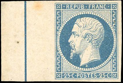 Yvert et Tellier Présidence 1852 N°10b Individuel Neuf avec gomme