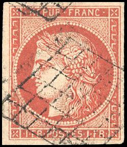 Yvert et Tellier Cérès 1849 1850 N°7a Individuel Oblitéré