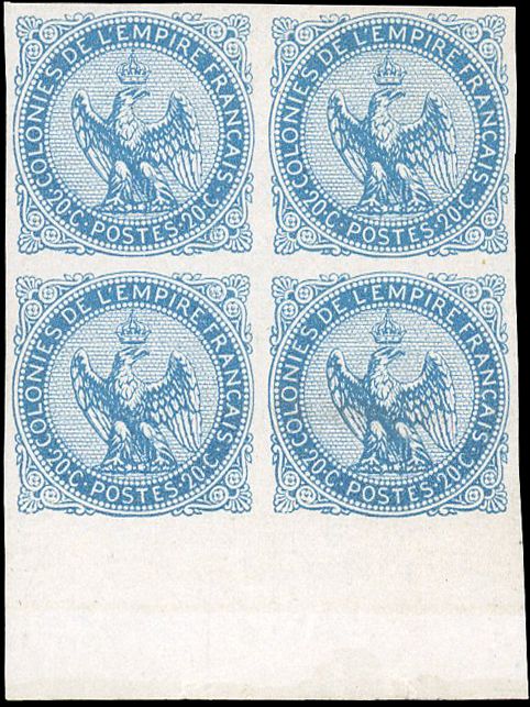 Yvert et Tellier COLONIES GENERALES N°4 Bloc de 4 Neuf avec gomme
