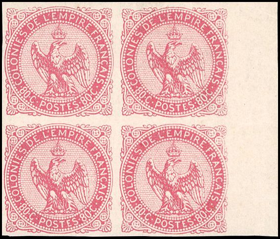 Yvert et Tellier COLONIES GENERALES N°6 Bloc de 4 Neuf avec gomme