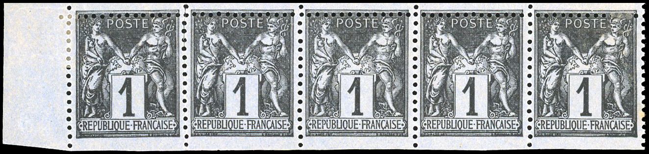 Yvert et Tellier Groupe allégorique 1876 1900 N°83 Multiple Neuf avec gomme