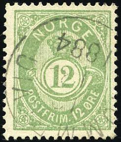 Yvert et Tellier NORVEGE N°40 Individuel Oblitéré
