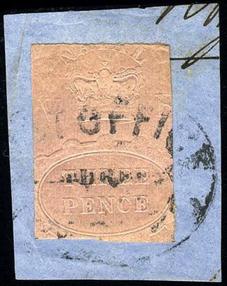 Stanley Gibbons SOUTH AFRICA - NATAL N°4 Individuel Oblitéré